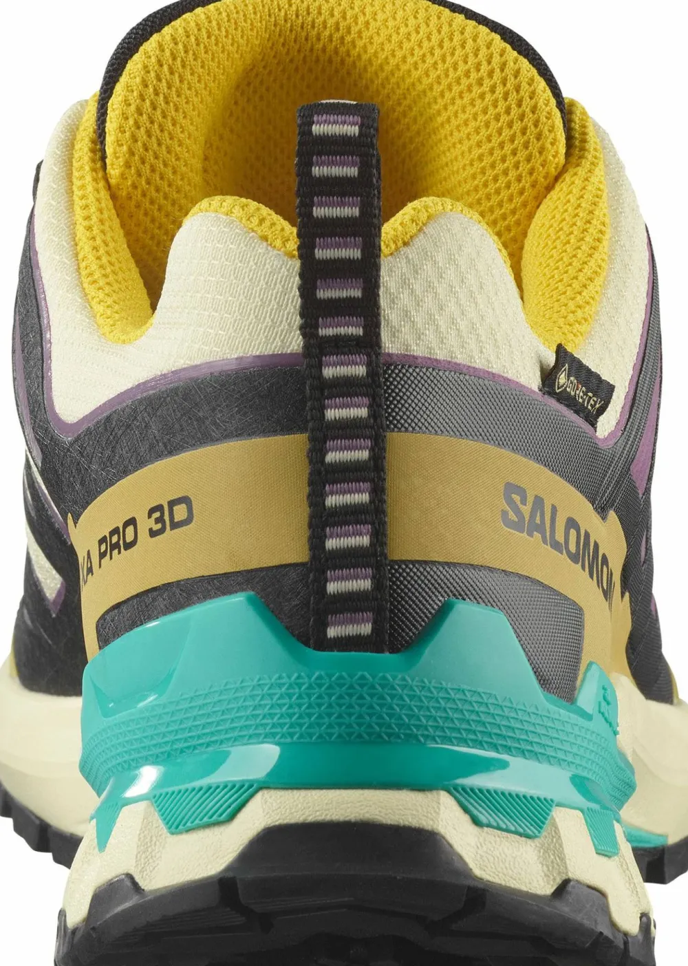 Hot Women's XA Pro 3d V9 GORE-TEX Transparent Yellow/Black / Waterfall Löparskor Dam|Gore-Tex Damskor