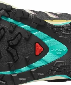 Hot Women's XA Pro 3d V9 GORE-TEX Transparent Yellow/Black / Waterfall Löparskor Dam|Gore-Tex Damskor