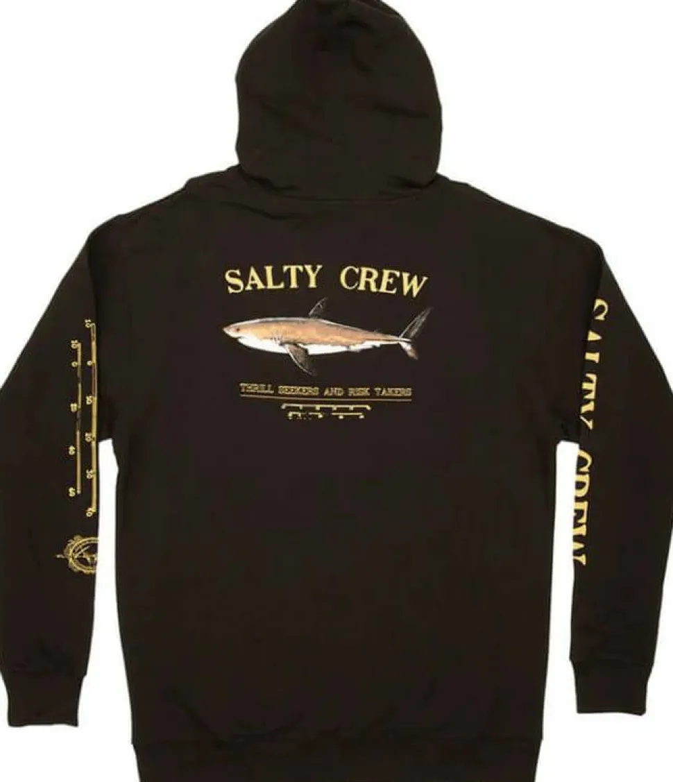 Salty Crew Men's Bruce Hood Fleece Black