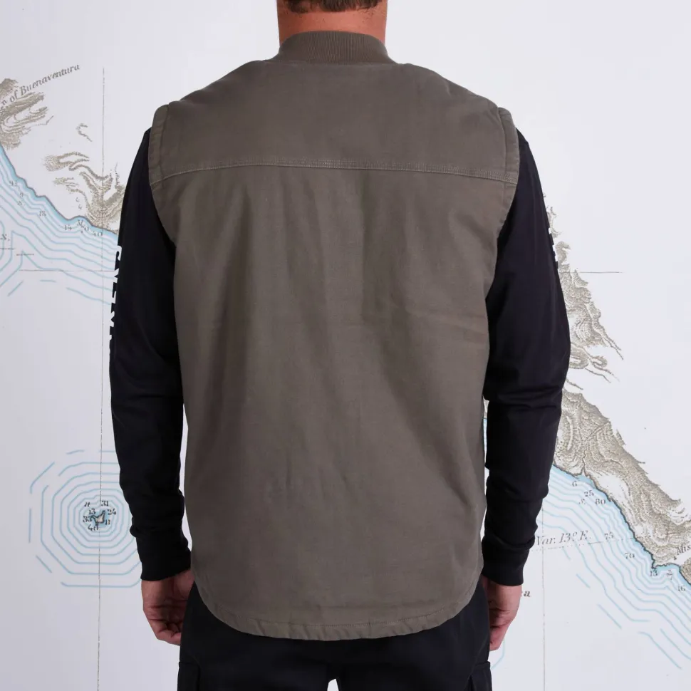 Salty Crew Men's Framework Vest Dusty Olive