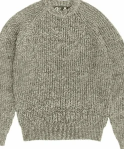 Salty Crew Men's Harbor Fishermans Knit Natural Heather Discount