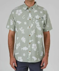Discount Men's Shoots SS Tech Woven Fiske