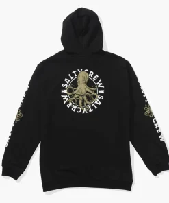 Salty Crew Men's Tentacles Hooded Fleece Black