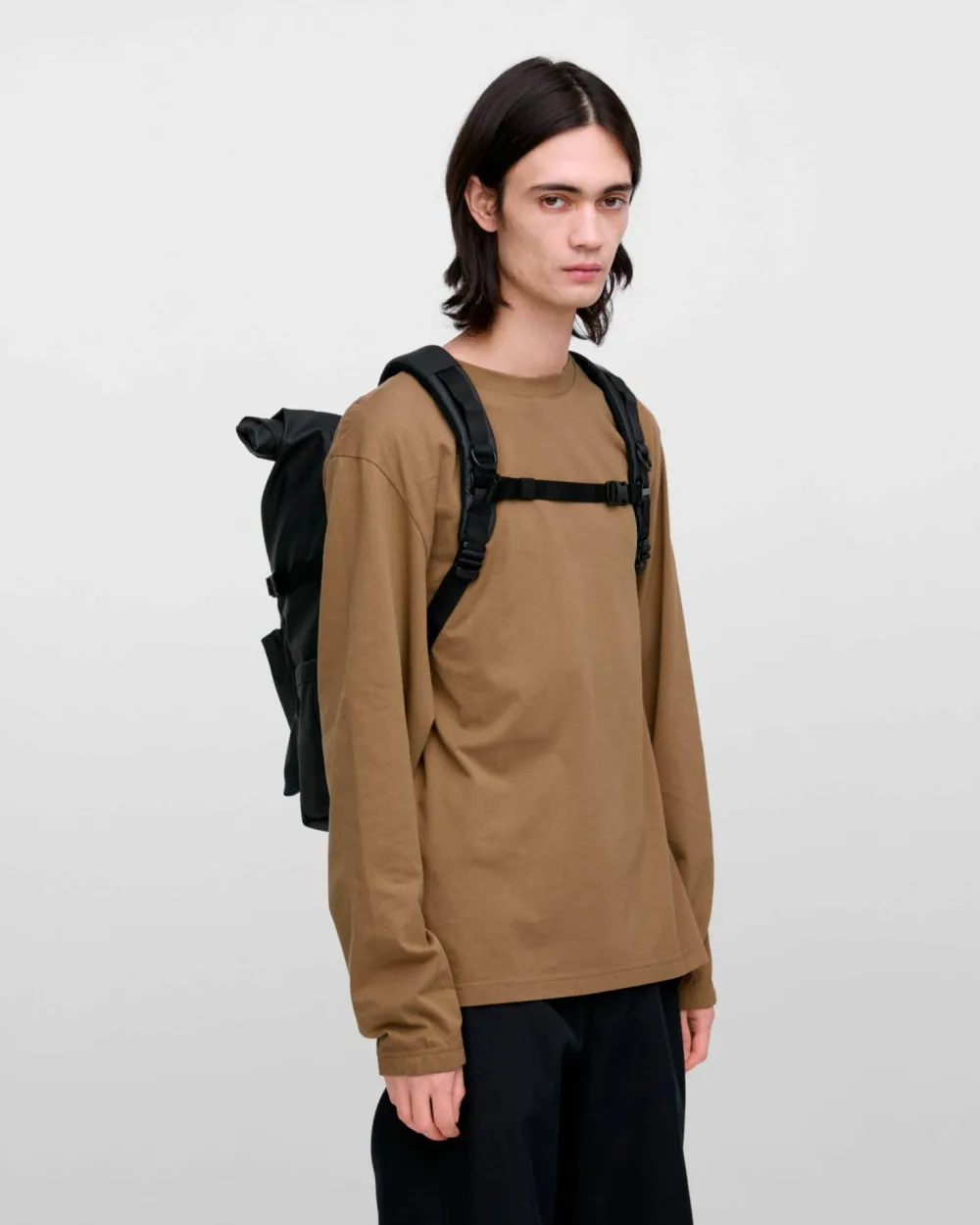 Sandqvist Stream Rolltop Backpack L Black