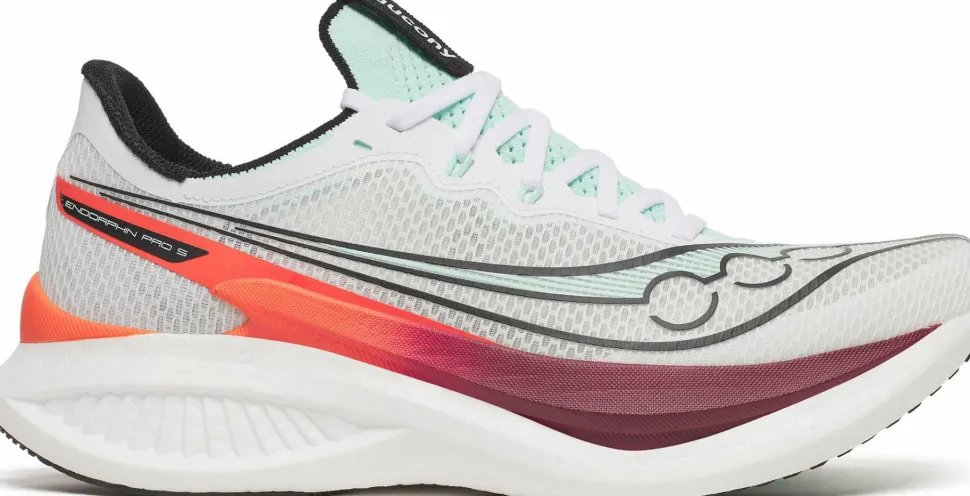Saucony Men's Endorphin Pro 5 White/Crimson