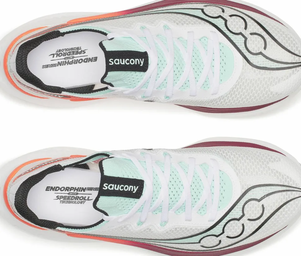 Saucony Men's Endorphin Pro 5 White/Crimson