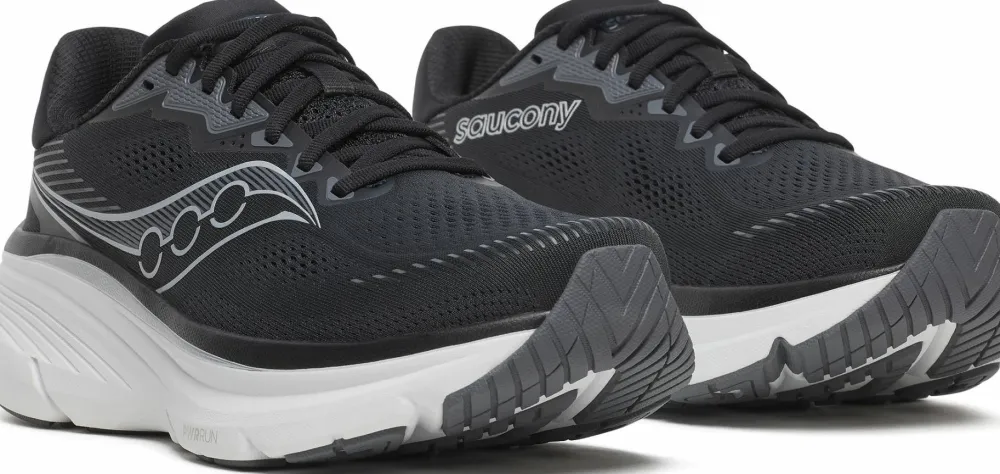 Saucony Men's Guide 19 Wide Black/Silver Discount