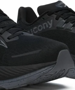 Saucony Men's Hurricane 24 Black/Shadow Clearance