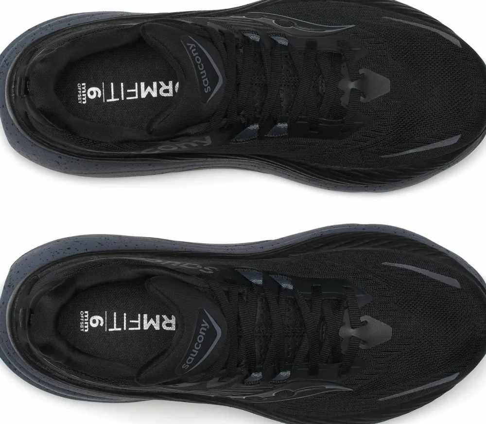 Saucony Men's Hurricane 24 Black/Shadow Clearance