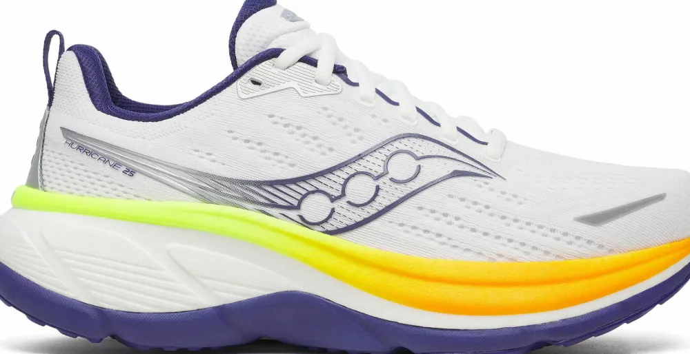 Saucony Men's Hurricane 25 White/Frigid Best
