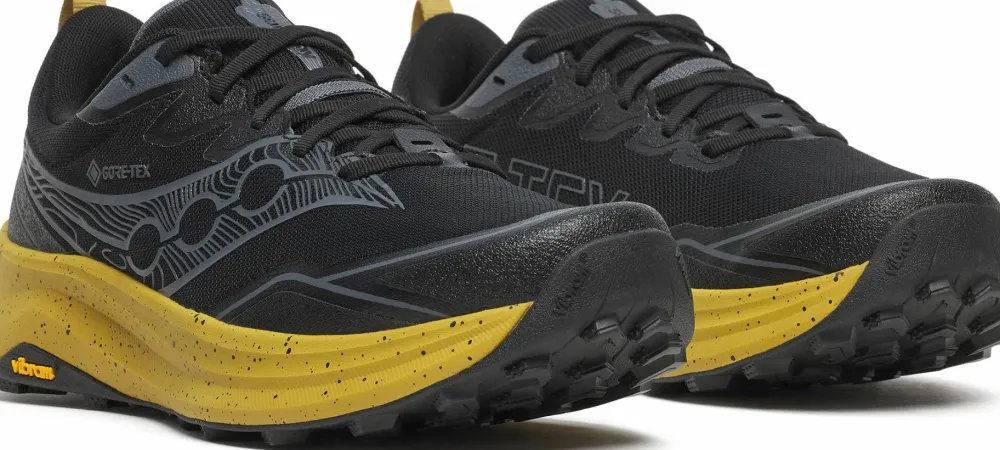 Saucony Men's Peregrine 16 GORE-TEX Black/Oil Clearance
