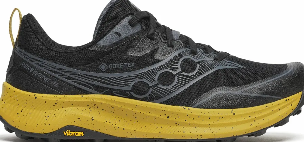 Saucony Men's Peregrine 16 GORE-TEX Black/Oil Clearance