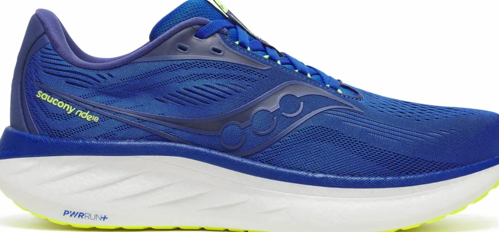 Saucony Men's Ride 18 Lapis/citron
