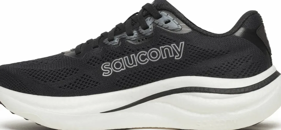 Saucony Men's Ride 19 Wide Black/silver
