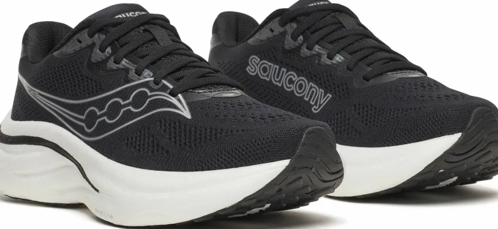 Saucony Men's Ride 19 Wide Black/silver