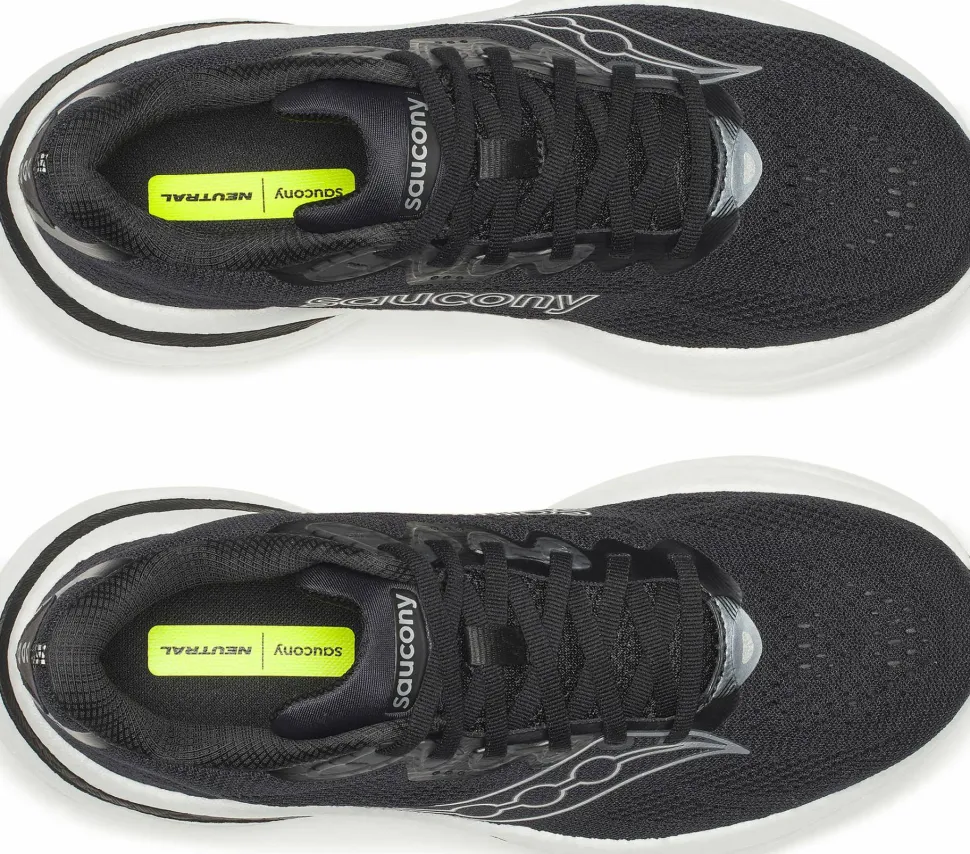 Saucony Men's Ride 19 Wide Black/silver