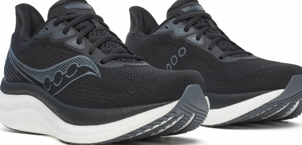 Saucony Men's Triumph 23 Wide Black/white