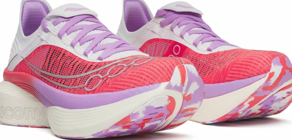 Saucony Unisex Endorphin Elite 2 Coral/White Discount
