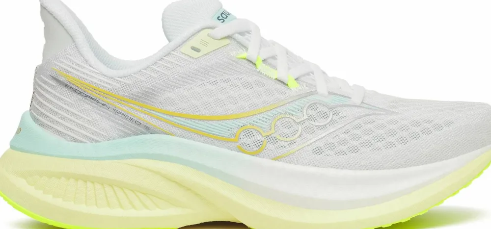 Saucony Women's Endorphin Speed 5 White/Tender Best