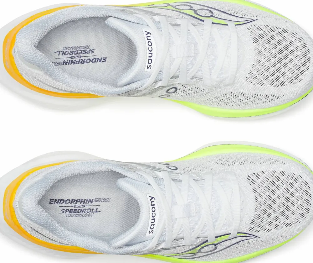 Saucony Women's Endorphin Speed 5 White/Citron Clearance