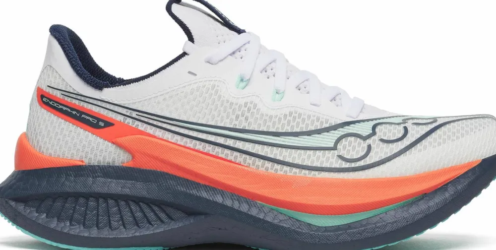 Saucony Women's Endorphin Pro 5 White/Navy Sale