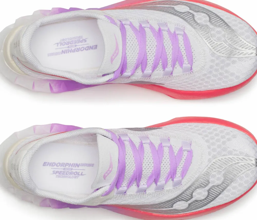 Saucony Women's Endorphin Pro 4 White/Crocus Hot