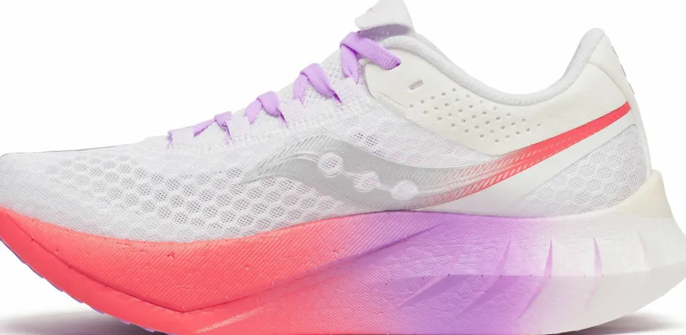 Saucony Women's Endorphin Pro 4 White/Crocus Hot