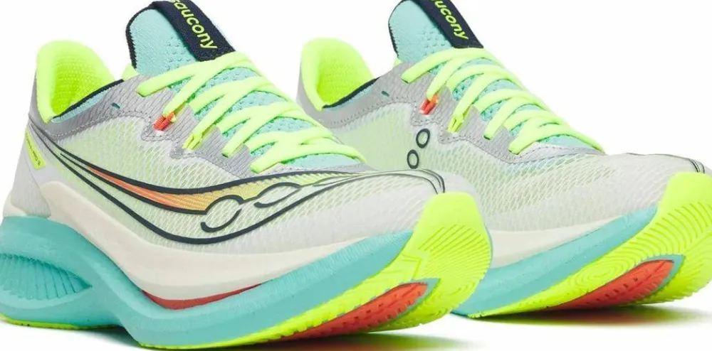 Saucony Women's Endorphin Pro 5 White/Splash Hot