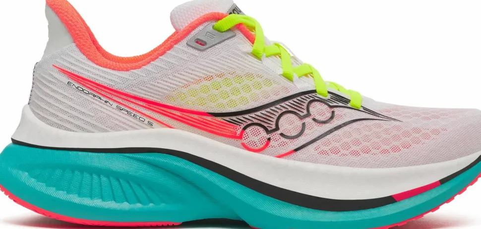 Saucony Women's Endorphin Speed 5 White/Mutant