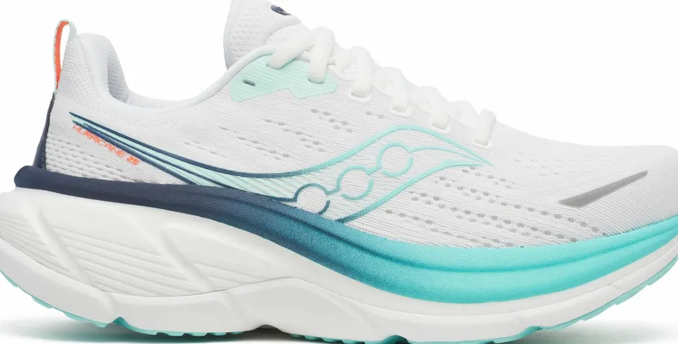 Saucony Women's Hurricane 25 White/navy