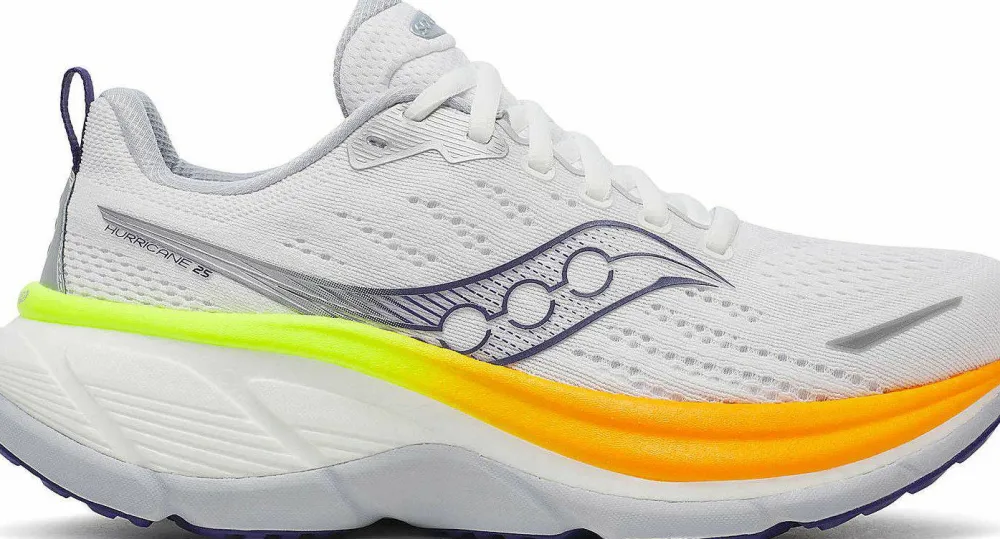 Saucony Women's Hurricane 25 White/frigid Best