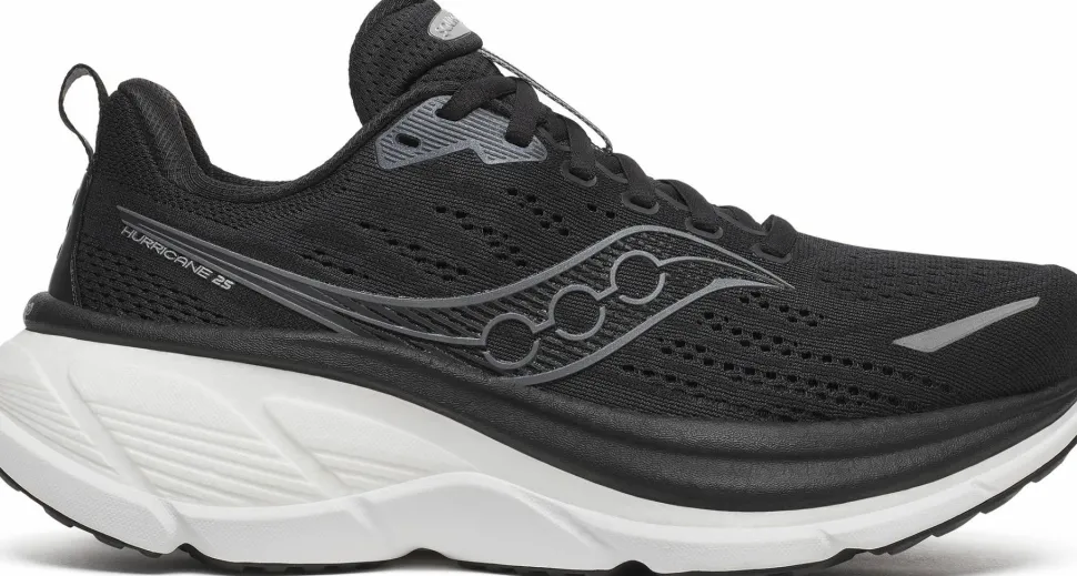Saucony Women's Hurricane 25 Black/white