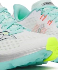 Saucony Women's Kinvara 16 White/Aqua Hot