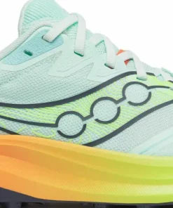 Saucony Women's Peregrine 16 Aqua/Citron Best