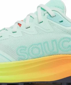 Saucony Women's Peregrine 16 Aqua/Citron Best