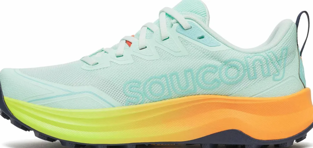Saucony Women's Peregrine 16 Aqua/Citron Best
