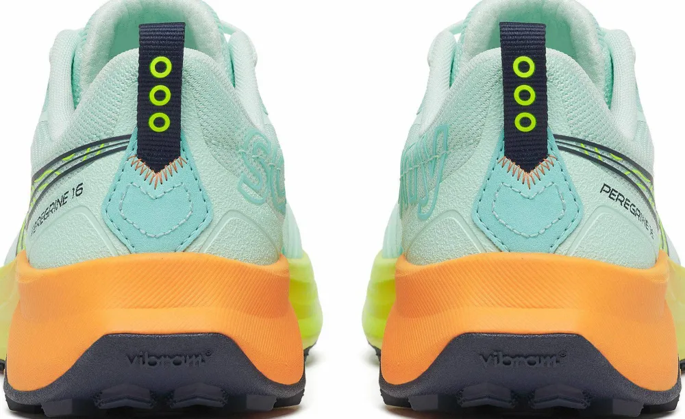 Saucony Women's Peregrine 16 Aqua/Citron Best