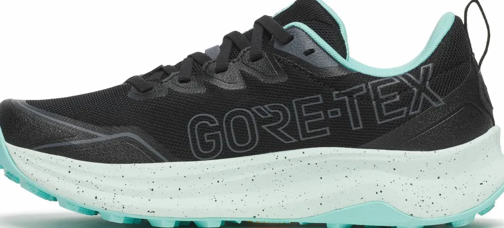 Saucony Women's Peregrine 16 GORE-TEX Black/Aqua Clearance