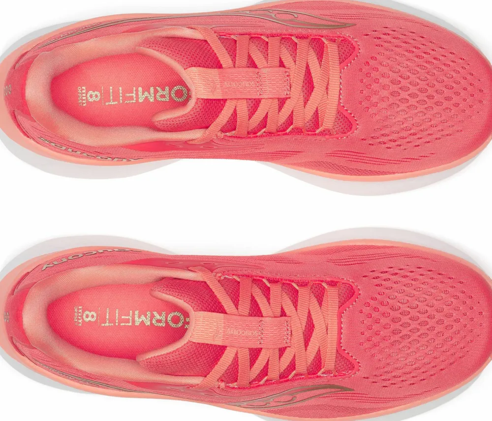 Saucony Women's Ride 18 Coral/Salmon
