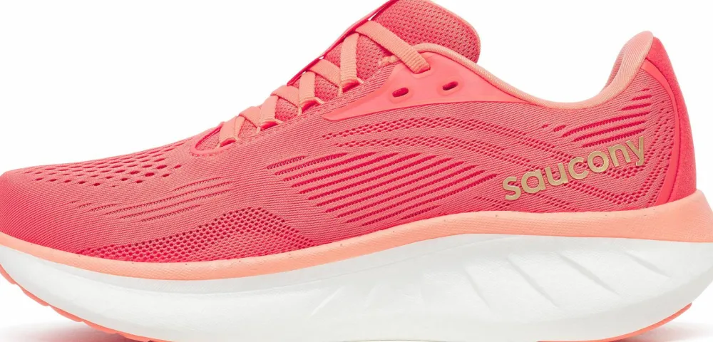 Saucony Women's Ride 18 Coral/Salmon