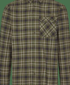 Seeland Men's Glen Flannel Shirt Grape Leaf/Dark Navy Check Discount