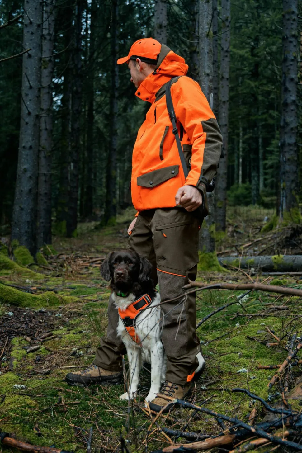 Seeland Men's Venture Rover Jacket Pine Green/Hi-Vis Orange