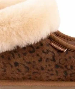 Shepherd of Sweden Women's Lena Slipper Chestnut Leopard Clearance