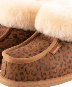 Shepherd of Sweden Women's Lena Slipper Chestnut Leopard Clearance