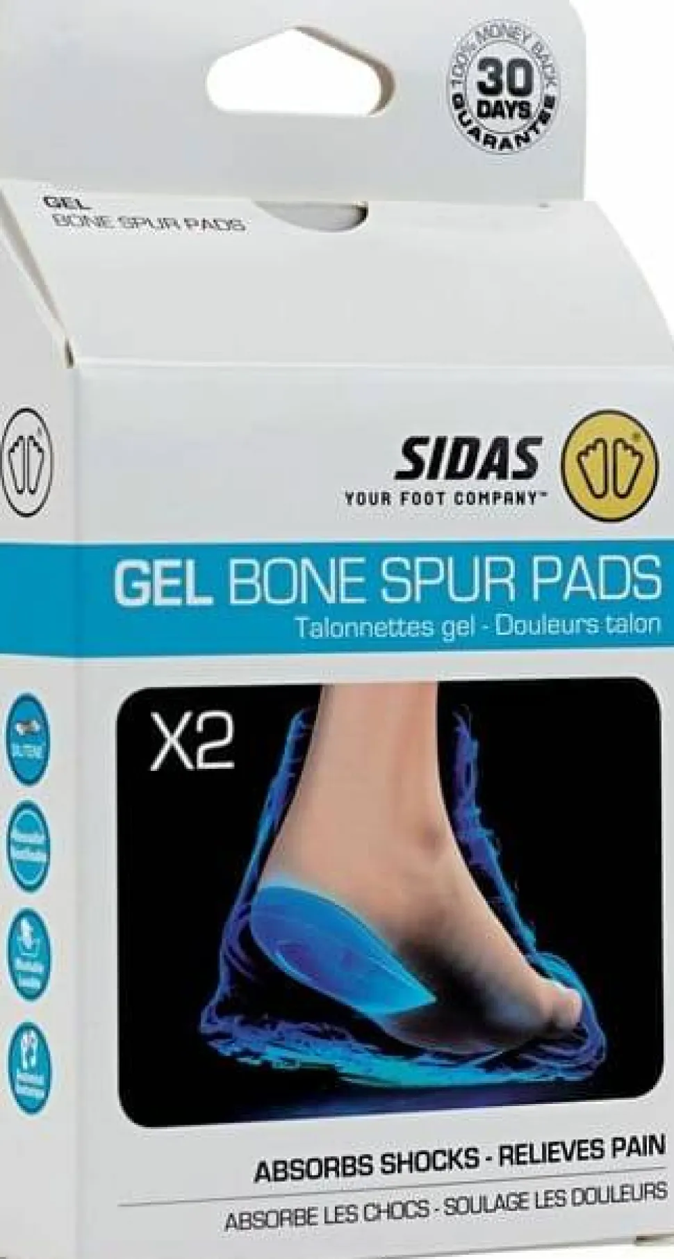 Sidas Gel Bone Spur Pads Blue