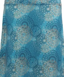 Skhoop Women's Fiona Knee Skirt Denim Blue