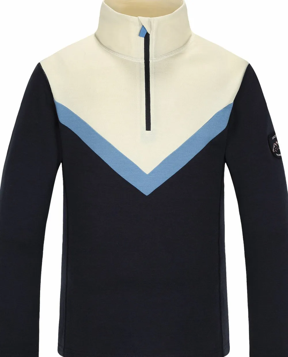 Skogstad Juniors' Gausta Merinoull Blanding Half-Zip Parisian Night Discount
