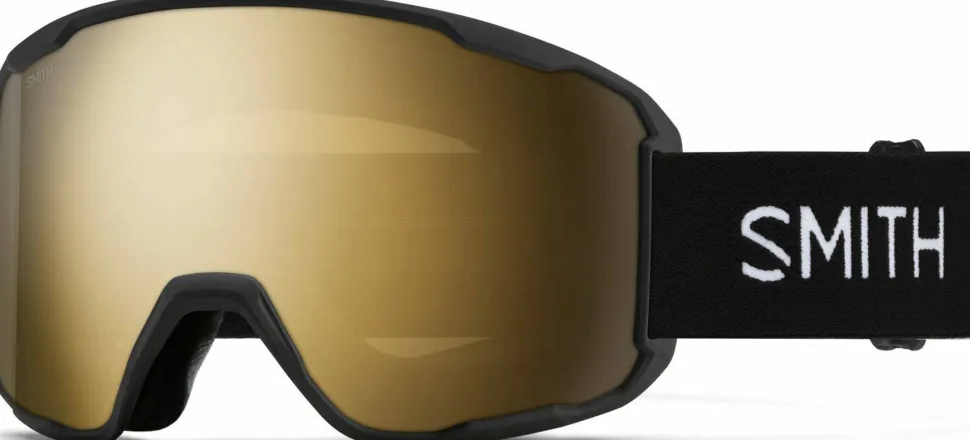 Smith Preview Black 22 / Chromapop Sun Black Gold Mirror