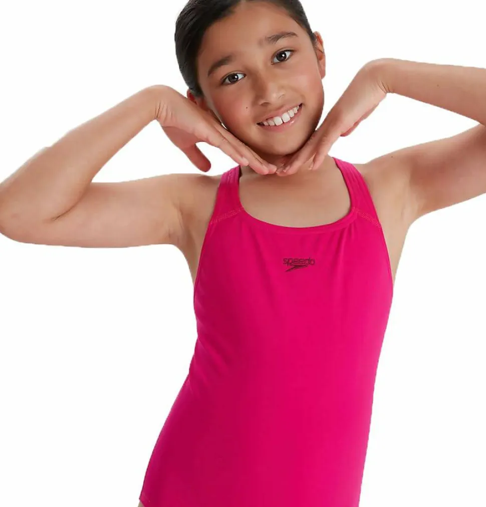 Speedo Girls' Eco Endurance+ Medalist Pink