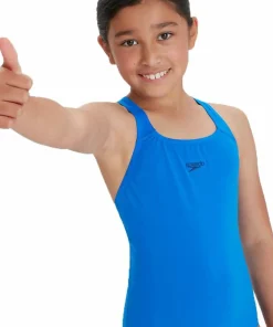 Speedo Girls' Eco Endurance+ Medalist Blue Discount